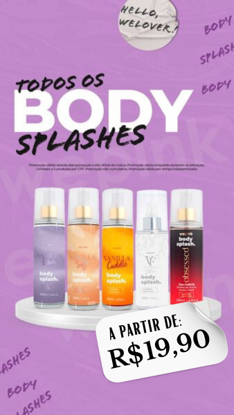 Kit 5 Body Splashes - Wepink